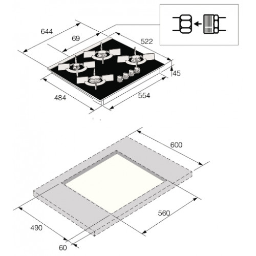 Варочная панель Asko HG8640BGB1