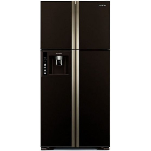 Холодильник  HITACHI r-w662 fpu3x gbw темно-коричневый