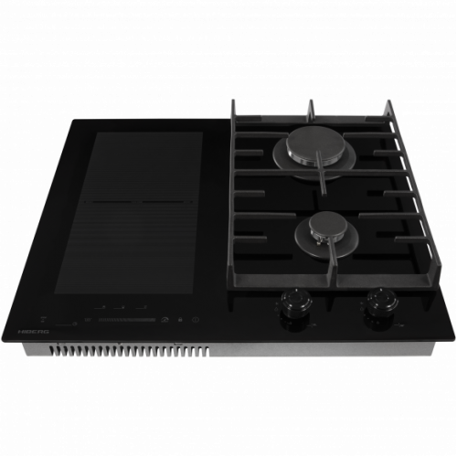 Варочная поверхность HIBERG i-VM 6021 B комбинированная в черном цвете
