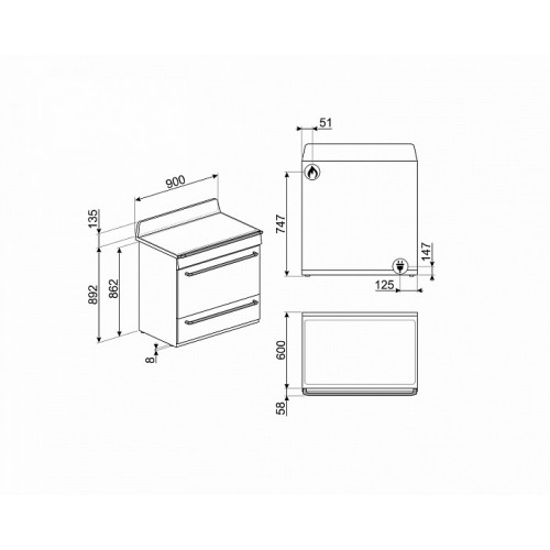 Варочный центр SMEG TR90X9-1