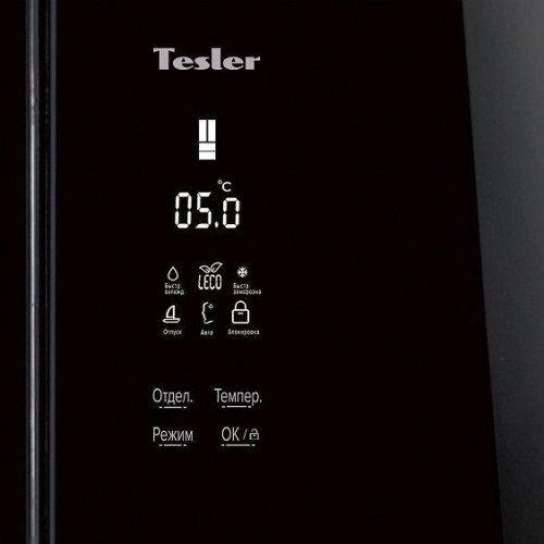 Холодильник TESLER RFD-361I BLACK GLASS