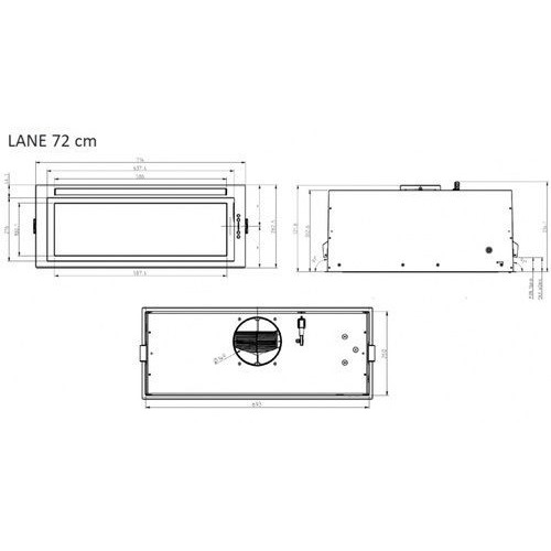 Вытяжка ELICA LANE WH/A/72 (PRF0157394)