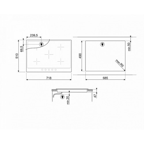Поверхность SMEG p875a