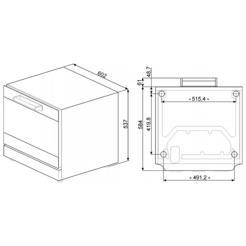 Конвекционная печь SMEG ALFA43GHU