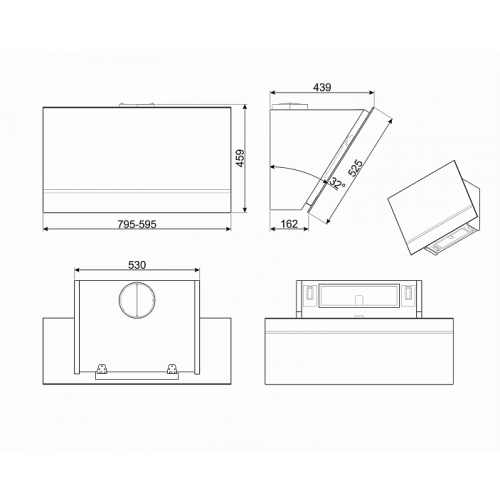Вытяжка SMEG KV28N (уценка)
