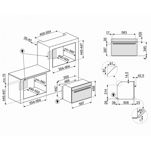 Духовой шкаф SMEG SF4604WVCPNX