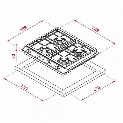 Поверхность TEKA EX 60.1 4G AI AL CI  (40212205)