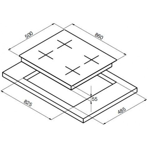 Поверхность KORTING hg 995 ctx