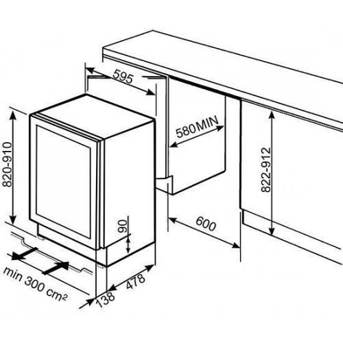 Винный шкаф SMEG CVI638RWN3