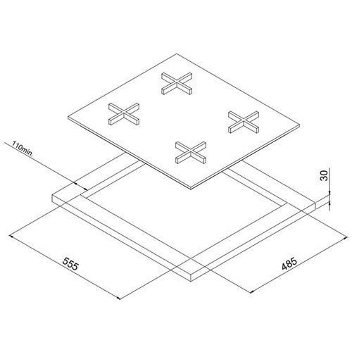 Газовая панель Korting HGG 665 CTN