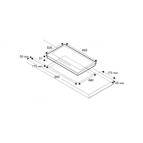 Варочная поверхность BERTAZZONI P905LMODGNE