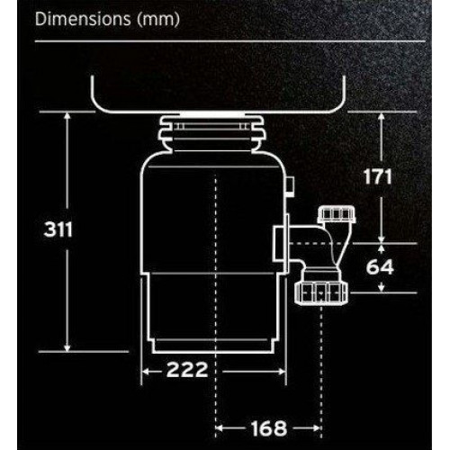 Измельчитель пищевых отходов InSinkErator Evolution 150
