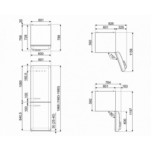 Холодильник SMEG FAB32RRD5
