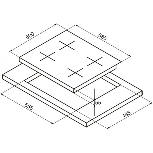 Поверхность KORTING hg 665 ctgx