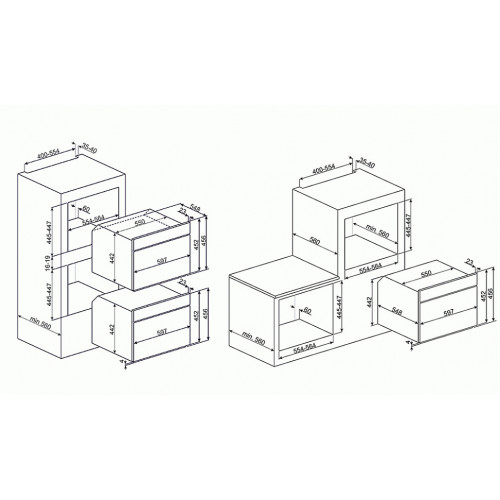 Электрический духовой шкаф SMEG sf4750mcot