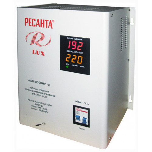 Стабилизатор напряжения Ресанта Lux АСН-8000 Н/1-Ц
