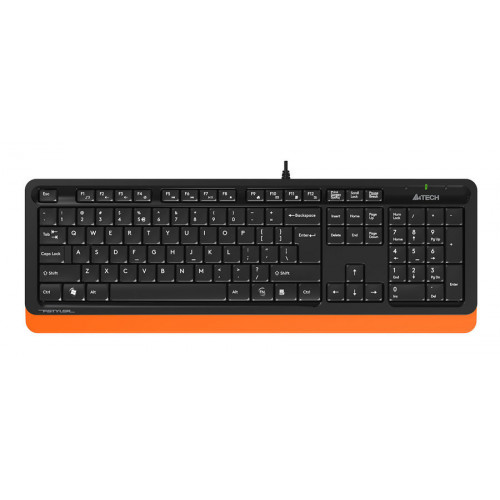 Клавиатура A4Tech FK 10 черный/оранжевый
