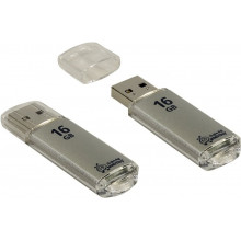 Флэш-накопитель Smartbuy V-Cut 16GB silver