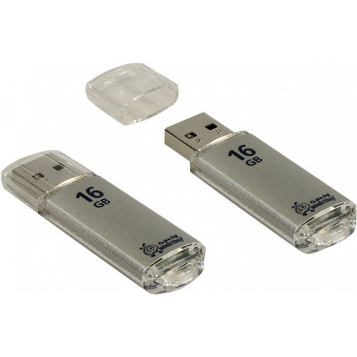 Флэш-накопитель Smartbuy V-Cut 16GB silver