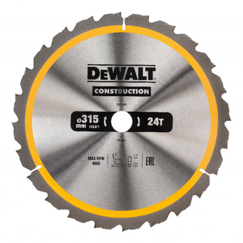 Диск пильный DeWalt Construction DT 1961