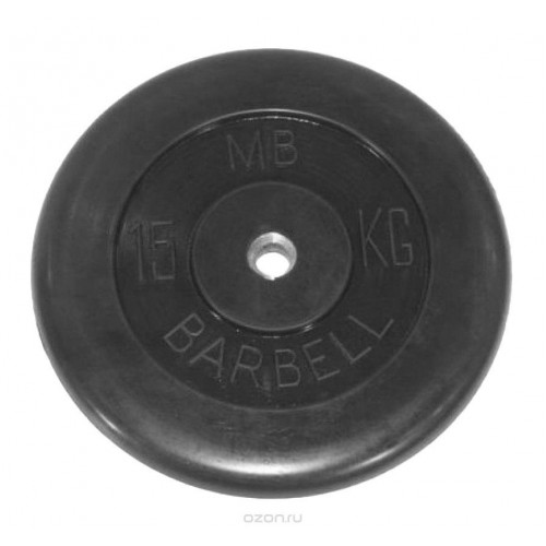 Диск обрезиненный MB Barbell MB-PltB51-15