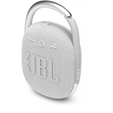 Портативная акустика JBL Clip 4 белый (JBLCLIP4WHT)