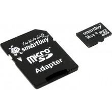 Карта памяти Smartbuy MicroSDHC Class10 16GB