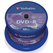 Диск DVD+R Verbatim 4.7GB 43550