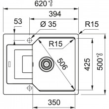 Кухонная мойка Franke UBG 611-62 белый (114.0595.320)