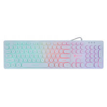 Клавиатура Oklick 420 MRL белый