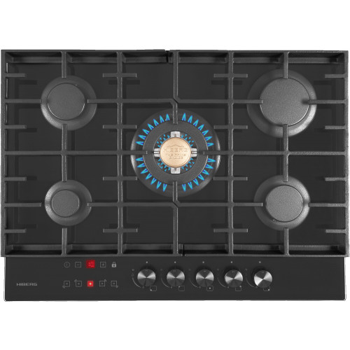 Встраиваемая газовая варочная панель Hiberg VM 7155 B