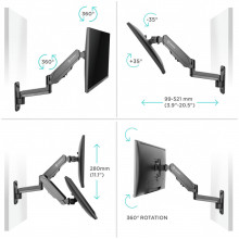 Кронштейн для мониторов Onkron G150 black