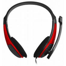 Гарнитура Oklick HS-M150 2 м.(NO-003N) черный/красный