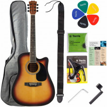 Акустическая гитара Terris TD-045 SB Starter Pack