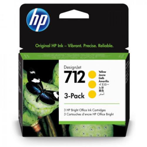 Картридж HP 712 (3ED79A) желтый