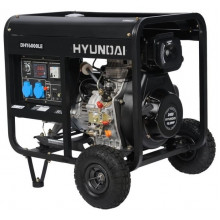 Генератор дизельный Hyundai DHY6000LE + колеса