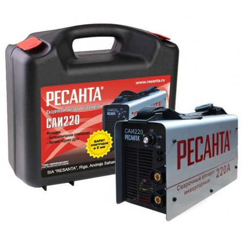 Сварочный аппарат инверторный Ресанта САИ 220 в кейсе