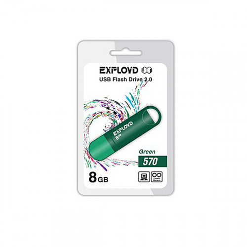Флеш-накопитель Exployd 8GB-570-зеленый