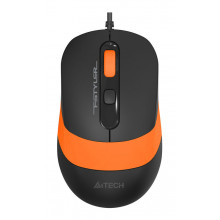 Мышь A4Tech Fstyler FM10 черный/оранжевый