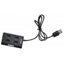 Разветвитель USB 2.0 Buro BU-HUB4-U2.0 черный