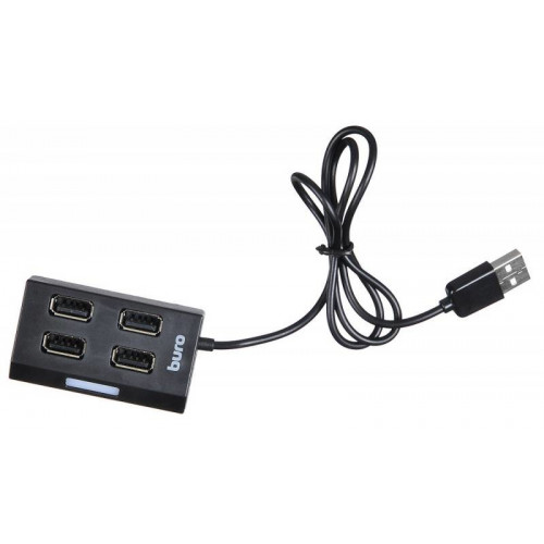 Разветвитель USB 2.0 Buro BU-HUB4-U2.0 черный