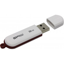 Флеш-диск Silicon Power 32Gb LuxMini 320 белый (SP032GBUF2320V1W)