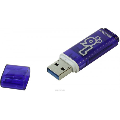 Флэш-накопитель Smartbuy Glossy 16GB Dark blue Series 3.0