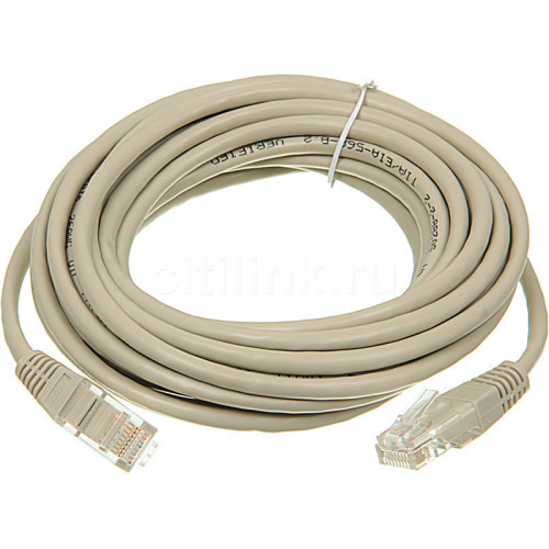 Кабель патч-корд Lanmaster TWT-45-45-5.0-GY