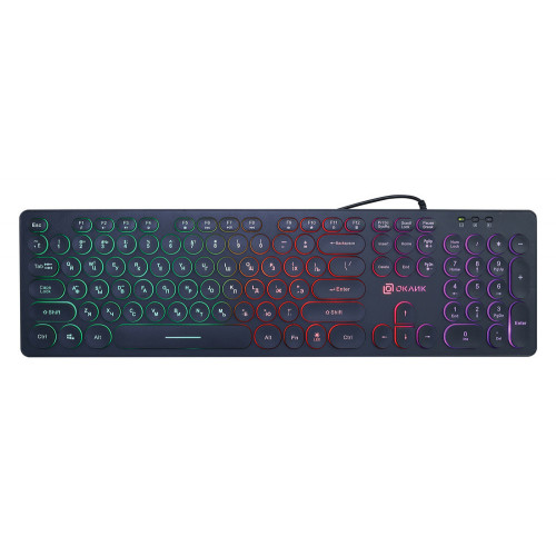 Клавиатура Oklick 420 MRL черный