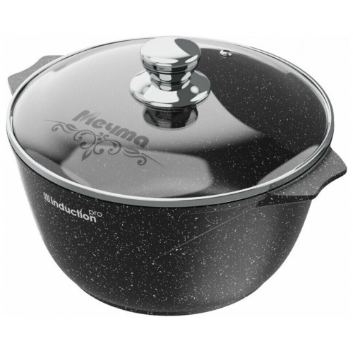 Кастрюля Мечта 42802И Гранит black Induction Pro