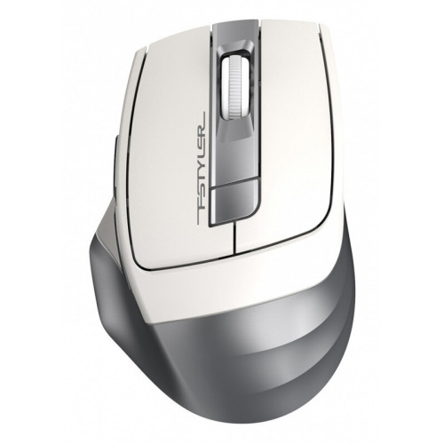 Мышь A4Tech Fstyler FG35 серебристый/белый