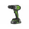 Аккумуляторная дрель-шуруповерт GreenWorks GD24DD60K2 (3704107UA)