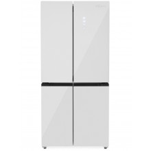 Холодильник Zugel ZRCD430W белое стекло