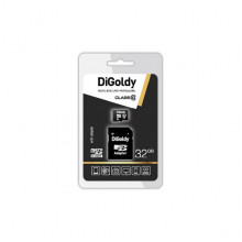 Карта памяти Digoldy 32GB microSDHC Class10 + адаптер SD